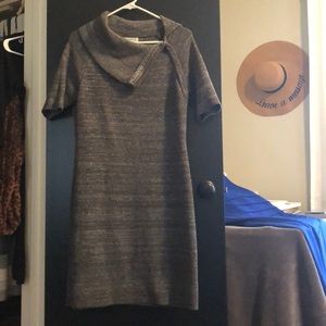 Grey and Silver Liz Claiborne Sweater Dress